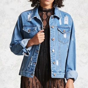 Distressed Denim Jacket